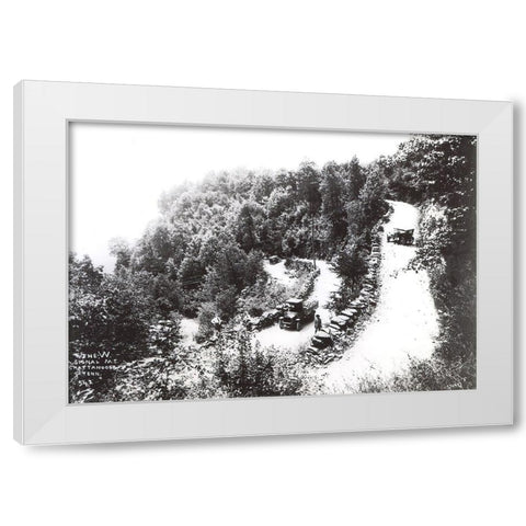 W Road 1920 White Modern Wood Framed Art Print by Lee, Rachel