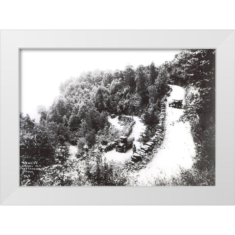 W Road 1920 White Modern Wood Framed Art Print by Lee, Rachel