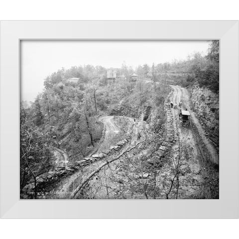 W Road Waldens Ridge 1902 White Modern Wood Framed Art Print by Lee, Rachel