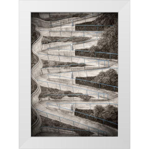 Walk My Way Natural White Modern Wood Framed Art Print by Lee, Rachel