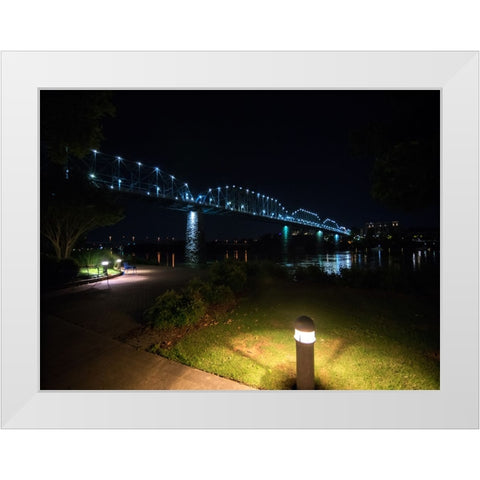 Walnut and Path Night White Modern Wood Framed Art Print by Lee, Rachel