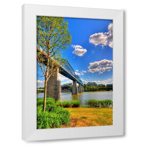 Walnut Bridge From Coolidge White Modern Wood Framed Art Print by Lee, Rachel