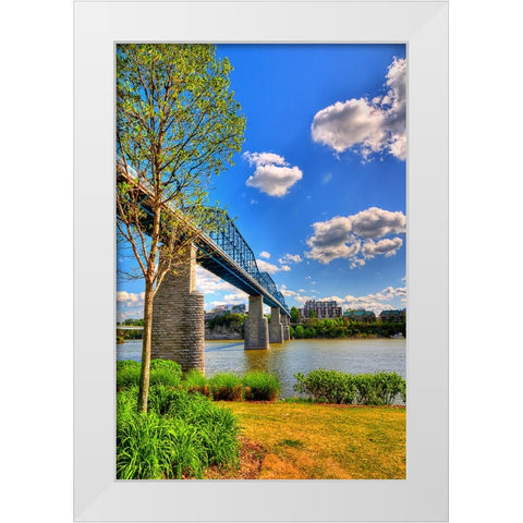 Walnut Bridge From Coolidge White Modern Wood Framed Art Print by Lee, Rachel