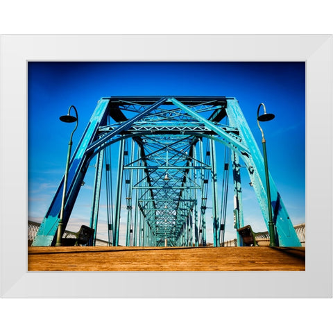 Walnut Floored White Modern Wood Framed Art Print by Lee, Rachel