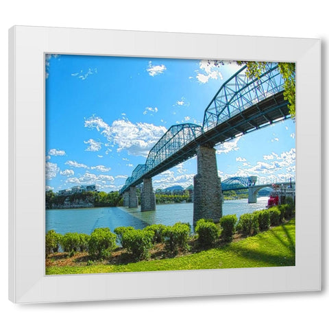 Walnut Left White Modern Wood Framed Art Print by Lee, Rachel