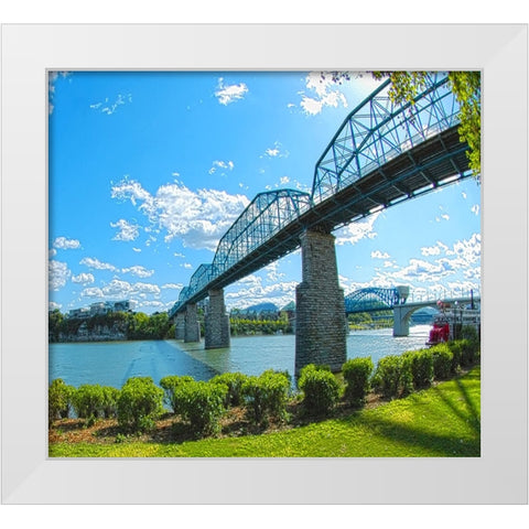 Walnut Left White Modern Wood Framed Art Print by Lee, Rachel