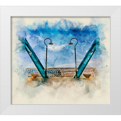 Walnut Love Watercolor White Modern Wood Framed Art Print by Lee, Rachel