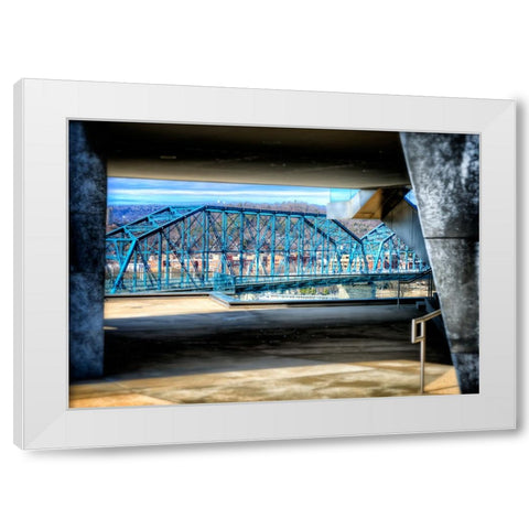 Walnut Through Hunter White Modern Wood Framed Art Print by Lee, Rachel
