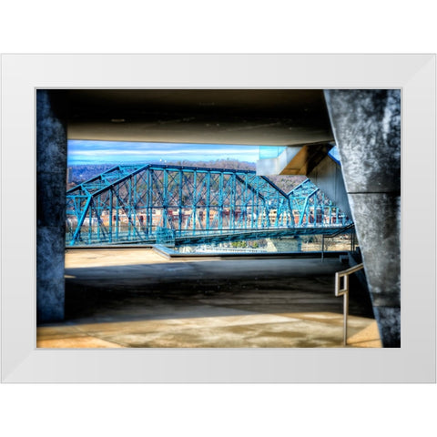 Walnut Through Hunter White Modern Wood Framed Art Print by Lee, Rachel