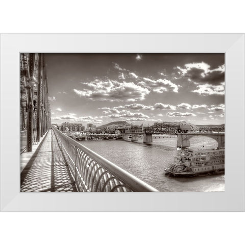 Walnut To Lookout Sepia White Modern Wood Framed Art Print by Lee, Rachel