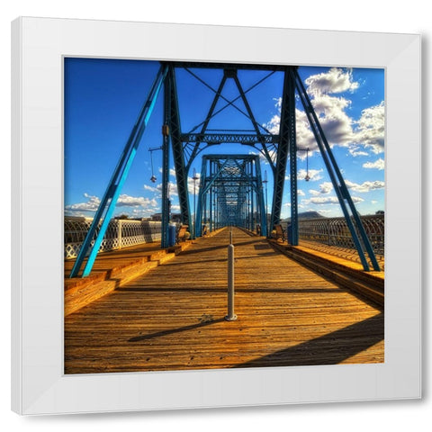 Walnut Walk Glamour White Modern Wood Framed Art Print by Lee, Rachel