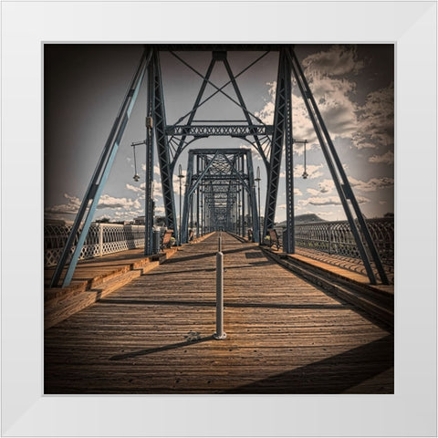 Walnut Walk Low Color Vignette White Modern Wood Framed Art Print by Lee, Rachel