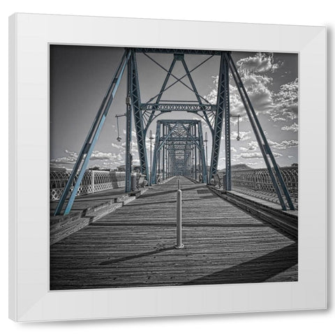 Walnut Walk Vintage White Modern Wood Framed Art Print by Lee, Rachel