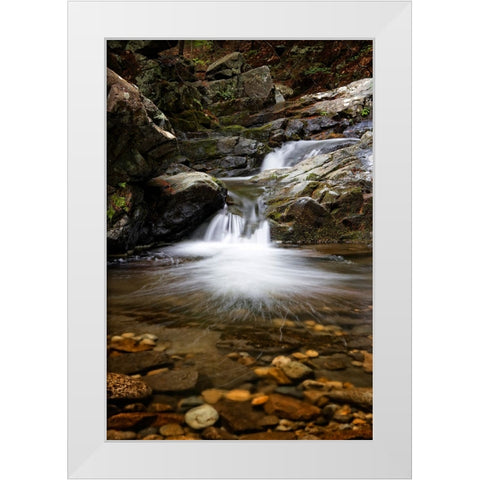 Waterfall 11 White Modern Wood Framed Art Print by Lee, Rachel