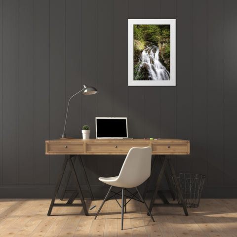 Waterfall 12 White Modern Wood Framed Art Print by Lee, Rachel