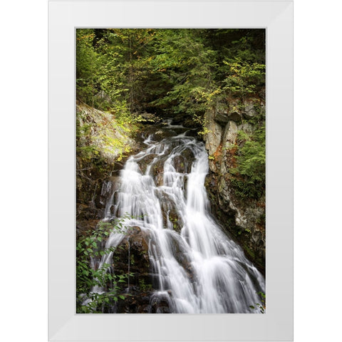 Waterfall 12 White Modern Wood Framed Art Print by Lee, Rachel
