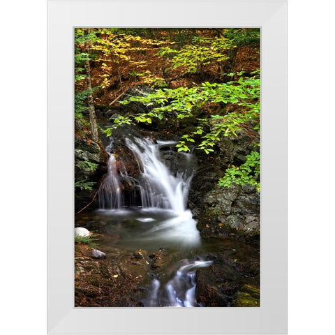 Waterfall 14 White Modern Wood Framed Art Print by Lee, Rachel