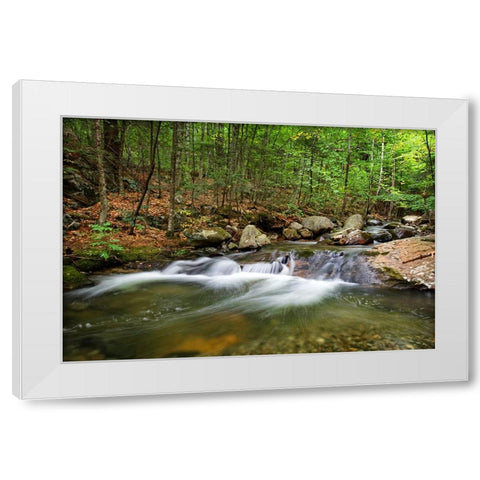 Waterfall 15 White Modern Wood Framed Art Print by Lee, Rachel