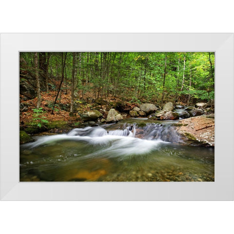 Waterfall 15 White Modern Wood Framed Art Print by Lee, Rachel