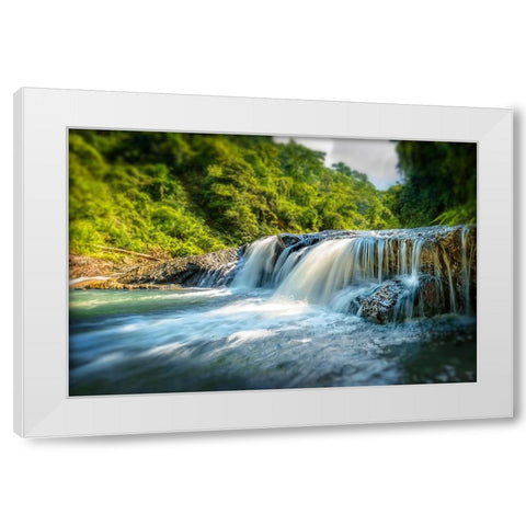 Waterfall 18 White Modern Wood Framed Art Print by Lee, Rachel