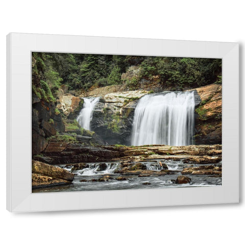 Waterfall 39 White Modern Wood Framed Art Print by Lee, Rachel