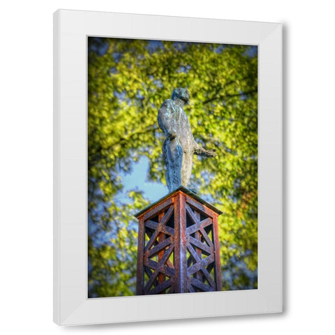 Welcome Guardian White Modern Wood Framed Art Print by Lee, Rachel