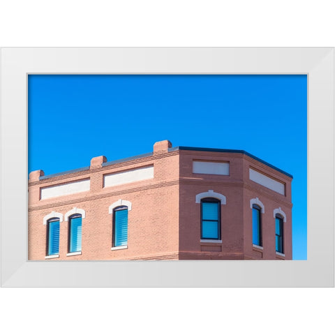 Blue Sky White Modern Wood Framed Art Print by Malone, Will