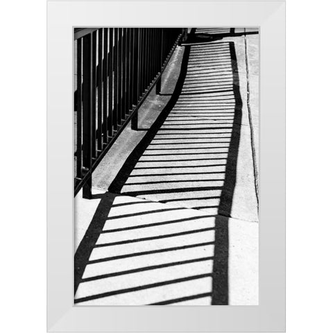 Shadows White Modern Wood Framed Art Print by Malone, Will