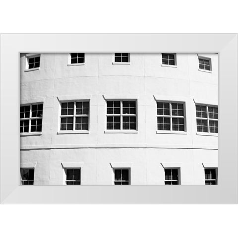 The Grid White Modern Wood Framed Art Print by Malone, Will
