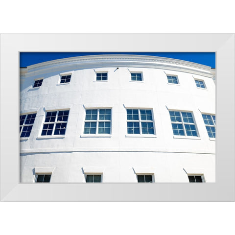 The Grid 2 White Modern Wood Framed Art Print by Malone, Will