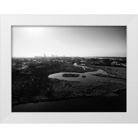 Beach Condo 2 White Modern Wood Framed Art Print by Malone, Will