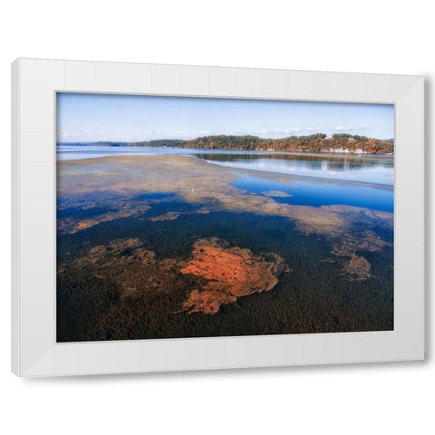 Tennessee River White Modern Wood Framed Art Print by Malone, Will