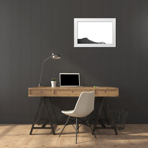 Diamondhead White Modern Wood Framed Art Print by Malone, Will