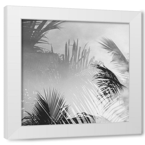 Palm 3 White Modern Wood Framed Art Print by Malone, Will