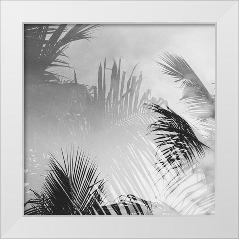 Palm 3 White Modern Wood Framed Art Print by Malone, Will