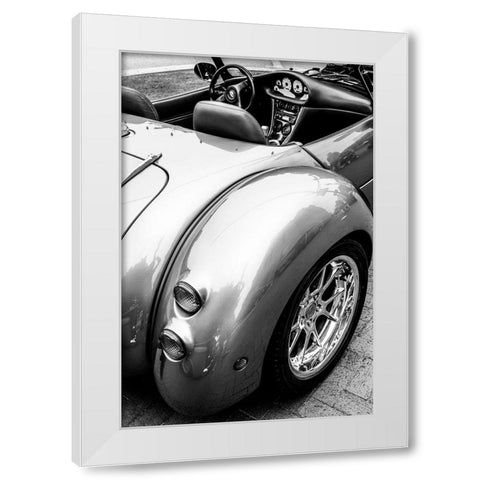 Hop in White Modern Wood Framed Art Print by Malone, Will
