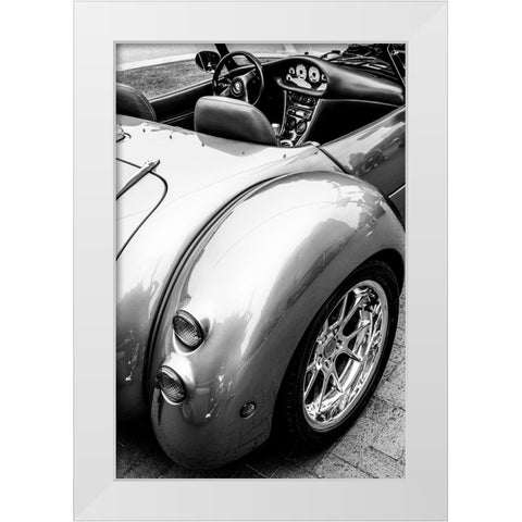 Hop in White Modern Wood Framed Art Print by Malone, Will