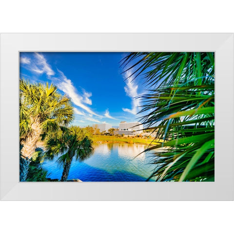Cascades 2 White Modern Wood Framed Art Print by Malone, Will