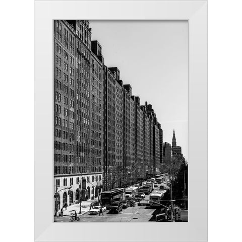 Highline 3 White Modern Wood Framed Art Print by Malone, Will