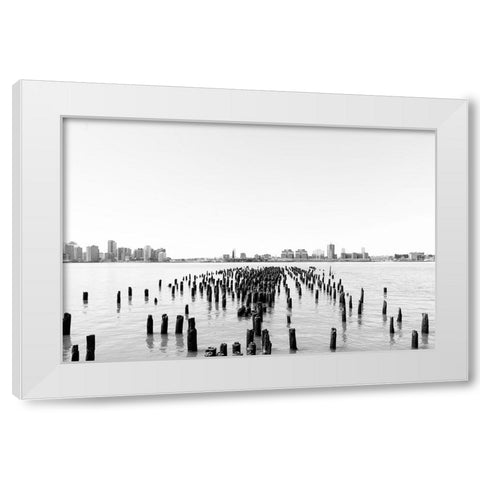 Hudson White Modern Wood Framed Art Print by Malone, Will