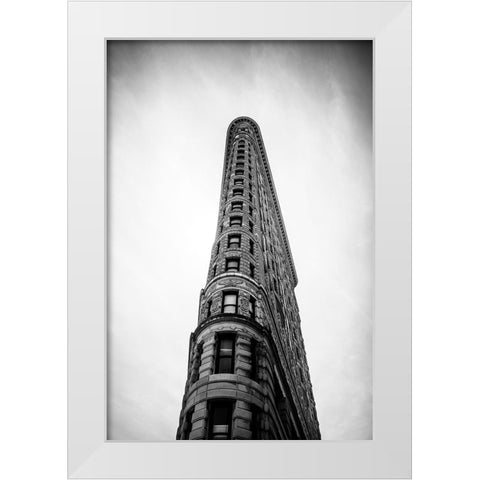 Just Look Up 4 White Modern Wood Framed Art Print by Malone, Will