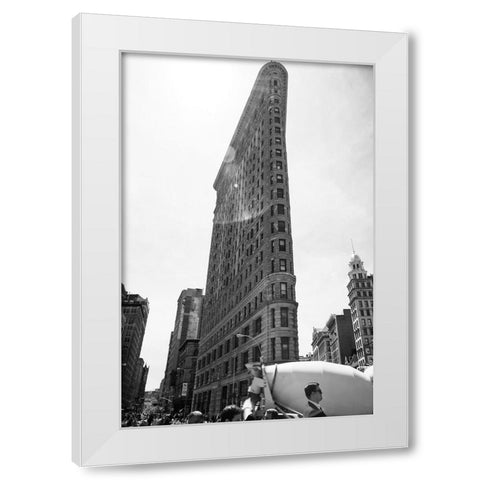 Just Look Up 9 White Modern Wood Framed Art Print by Malone, Will