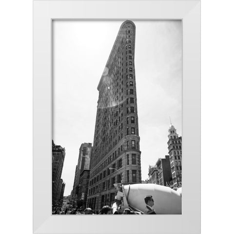 Just Look Up 9 White Modern Wood Framed Art Print by Malone, Will