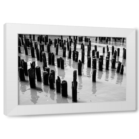 Posts White Modern Wood Framed Art Print by Malone, Will
