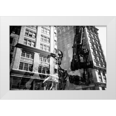 Terminator  White Modern Wood Framed Art Print by Malone, Will