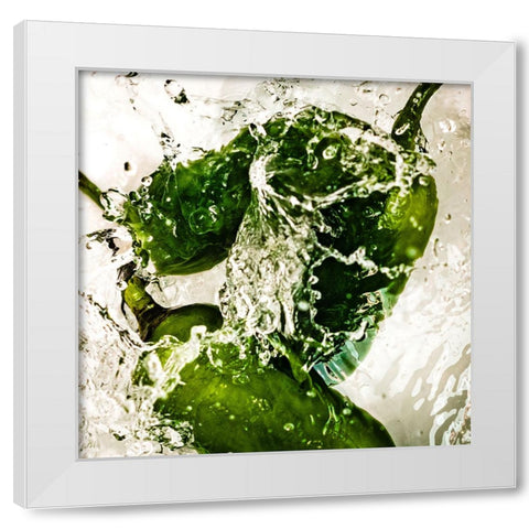 JalapeÃ±o Dance White Modern Wood Framed Art Print by Malone, Will