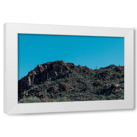 Cactus Mountain 5 White Modern Wood Framed Art Print by Malone, Will