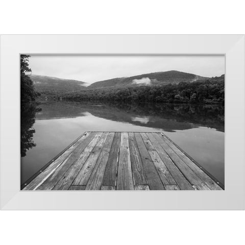 Marks Dock 2 White Modern Wood Framed Art Print by Malone, Will