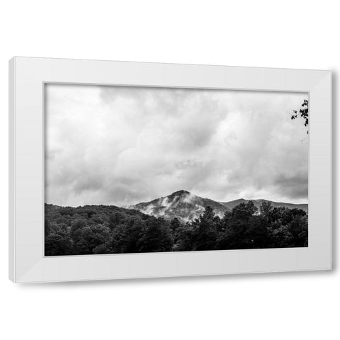 Mountain Top White Modern Wood Framed Art Print by Malone, Will