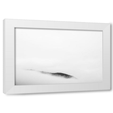 The Reveal White Modern Wood Framed Art Print by Malone, Will